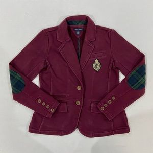 Tommy Hilfiger Maroon Blazer Jacket